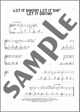 Let It Snow! Let It Snow! Let It Snow!(Sammy Cahn) 楽譜 ピアノ（ソロ） ダウンロード