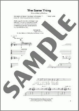 The Same Thing(Buddy Guy/Muddy Waters/Pee Wee Madison/Sammy Lawhorn) 楽譜 ギター（ソロ） ダウンロード