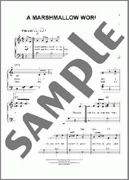 A Marshmallow World(Carl Sigman/Peter De Rose) 楽譜 その他 ダウンロード