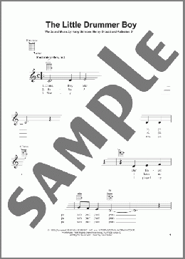The Little Drummer Boy(Harry Simeone/Henry Onorati/Katherine Davis) 楽譜 ウクレレ（弾き語り） ダウンロード