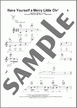 Have Yourself A Merry Little Christmas(Hugh Martin/Ralph Blane) 楽譜 ウクレレ（弾き語り） ダウンロード