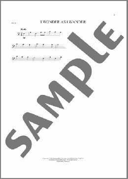 I Wonder As I Wander(John Jacob Niles) 楽譜 チェロ ダウンロード