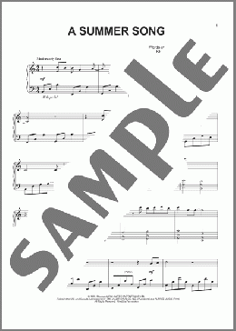 A Summer Song(David Lanz) 楽譜 ピアノ（ソロ） ダウンロード