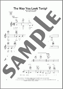 The Way You Look Tonight(Jerome Kern) 楽譜 ウクレレ（弾き語り） ダウンロード