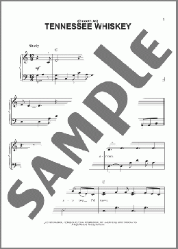 (Smooth As) Tennessee Whiskey(George Jones/Chris Stapleton) 楽譜 ピアノ（ソロ） ダウンロード