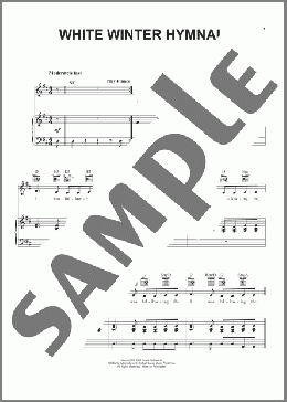 White Winter Hymnal(Fleet Foxes/Pentatonix) 楽譜 ピアノ & ボーカル & ギター ダウンロード