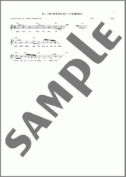 All The Pretty Little Horses(Southeastern American Folksong) 楽譜 その他 ダウンロード