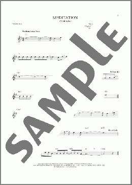 Meditation (Meditacao)(Charlie Byrd w／The Walter Raim Strings) 楽譜 テナーサックス（ソロ） ダウンロード