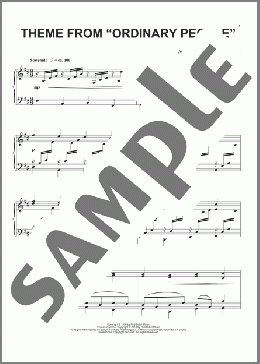 Theme From Ordinary People(Marvin Hamlisch) 楽譜 ピアノ（ソロ） ダウンロード