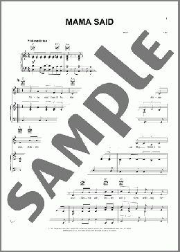 Mama Said(The Shirelles) 楽譜 ピアノ & ボーカル & ギター ダウンロード