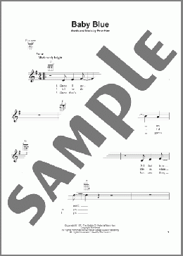 Baby Blue(Badfinger) 楽譜 ウクレレ（弾き語り） ダウンロード