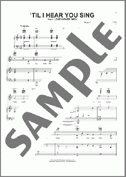 'Til I Hear You Sing (from Love Never Dies)(Andrew Lloyd Webber) 楽譜 ピアノ & ボーカル & ギター ダウンロード