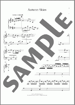 Autumn Skies(Randall Hartsell) 楽譜 ピアノ（ソロ） ダウンロード