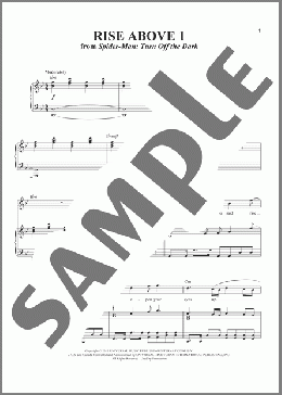Rise Above 1(Bono/The Edge/Reeve Carney) 楽譜 ピアノ & ボーカル ダウンロード