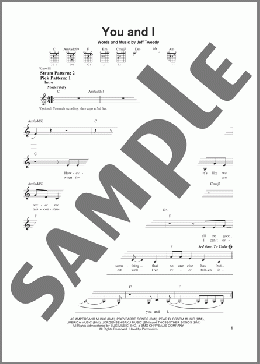 You And I(Wilco) 楽譜 メロディ ダウンロード