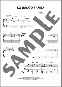So Danco Samba [Jazz version] (arr. Brent Edstrom)(Antonio Carlos Jobim) 楽譜 ピアノ（ソロ） ダウンロード