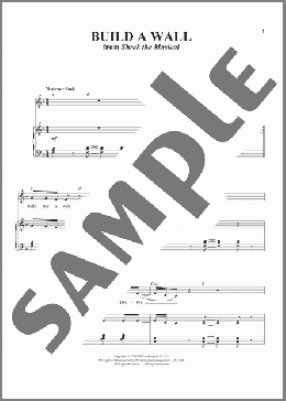 Build A Wall(Jeanine Tesori) 楽譜 ピアノ & ボーカル ダウンロード