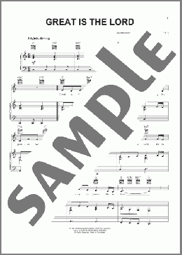 Great Is The Lord(Michael W. Smith) 楽譜 ピアノ & ボーカル & ギター ダウンロード