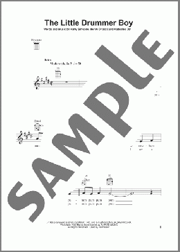 The Little Drummer Boy(Katherine Davis) 楽譜 ウクレレ（弾き語り） ダウンロード