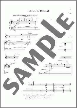 The 23rd Psalm(Albert H. Malotte) 楽譜 ピアノ & ボーカル ダウンロード