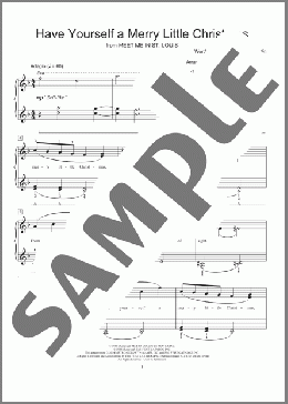 Have Yourself A Merry Little Christmas(Hugh Martin/Ralph Blane) 楽譜 ピアノ（ソロ） ダウンロード