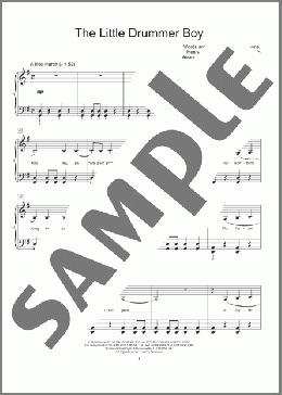 The Little Drummer Boy(Katherine Davis) 楽譜 ピアノ（ソロ） ダウンロード