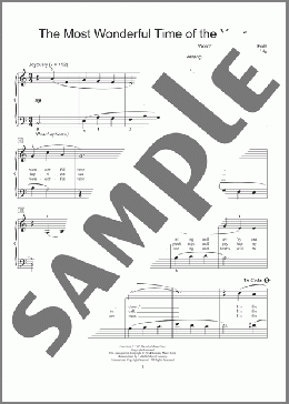 The Most Wonderful Time Of The Year(Eddie Pola/George Wyle) 楽譜 ピアノ（ソロ） ダウンロード