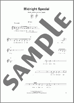 Midnight Special(Creedence Clearwater Revival) 楽譜 メロディ ダウンロード