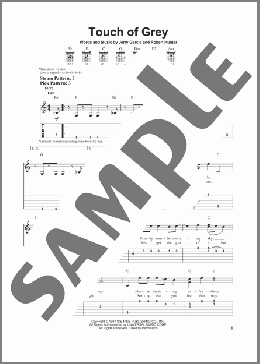 Touch Of Grey(Grateful Dead) 楽譜 ギター（ソロ） ダウンロード