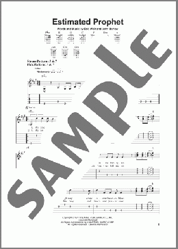 Estimated Prophet(Grateful Dead) 楽譜 ギター（ソロ） ダウンロード