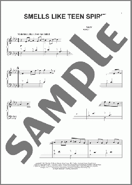 Smells Like Teen Spirit(Nirvana) 楽譜 ピアノ（ソロ） ダウンロード