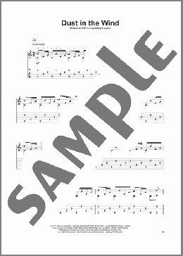 Dust In The Wind(Kansas) 楽譜 ギター（その他） ダウンロード