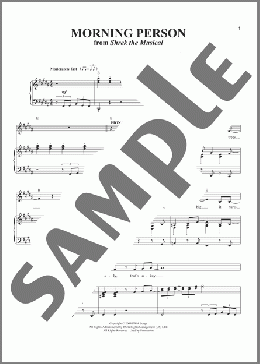 Morning Person(Jeanine Tesori/David Lindsay-Abaire) 楽譜 ピアノ & ボーカル ダウンロード