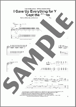 I Gave Up Everything For You, 'Cept The Blues(Joe Bonamassa) 楽譜 ギター（ソロ） ダウンロード