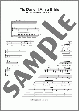 Tis Done! I Am A Bride(Arthur Sullivan/Gilbert & Sullivan/Richard Walters/William S. Gilbert) 楽譜 ピアノ（ソロ） ダウンロード
