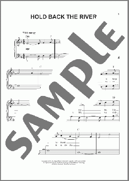 Hold Back The River(James Bay) 楽譜 ピアノ（ソロ） ダウンロード