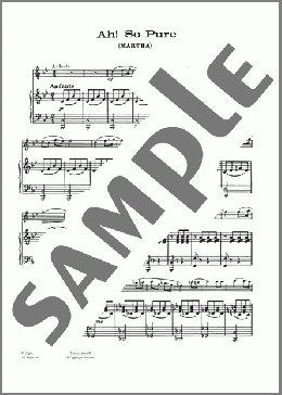 Ah! So Pure(Friedrich von Flotow) 楽譜 フルート ダウンロード