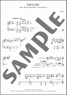 Dead Men Don't Wear Plaid (End Credits)(Miklos Rozsa) 楽譜 ピアノ（ソロ） ダウンロード