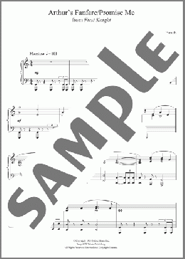 First Knight (Arthur's Fanfare / Promise Me)(Jerry Goldsmith) 楽譜 ピアノ（ソロ） ダウンロード