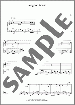 Song For Sienna(Brian Crain) 楽譜 ピアノ（ソロ） ダウンロード