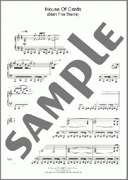 House Of Cards (Main Title Theme)(Jeff Beal) 楽譜 ピアノ（ソロ） ダウンロード