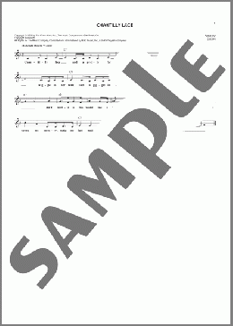 Chantilly Lace(Big Bopper/Jerry Lee Lewis) 楽譜 その他 ダウンロード