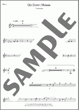 Go Down Moses(The Golden Gate Quartet) 楽譜 フルート ダウンロード