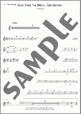 God Rest Ye Merry, Gentlemen(Traditional/Traditional Carol) 楽譜 テナーサックス（ソロ） ダウンロード