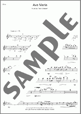 Ave Maria(Franz Schubert) 楽譜 フルート ダウンロード