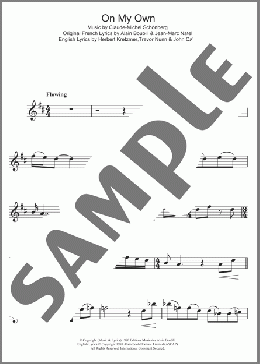 On My Own (from Les Miserables)(Claude-Michel Schonberg) 楽譜 フルート ダウンロード