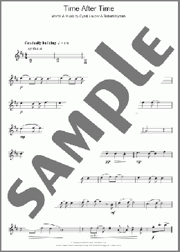 Time After Time(Cyndi Lauper) 楽譜 テナーサックス（ソロ） ダウンロード