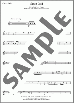 Satin Doll(Nina Simone/Duke Ellington) 楽譜 クラリネット ダウンロード