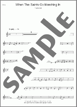 When The Saints Go Marching In(African-American Spiritual) 楽譜 フルート ダウンロード