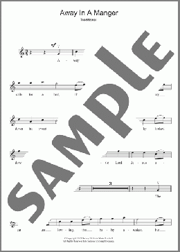 Away In A Manger(Traditional Carol) 楽譜 バイオリン ダウンロード